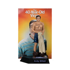 McFarlane Toys Movie Maniac Andy Stitzer art card front featuring character art.