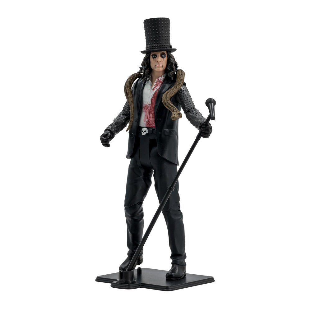 McFarlane Toys Music Maniacs Alice Cooper 6in figure front view for display and posing.