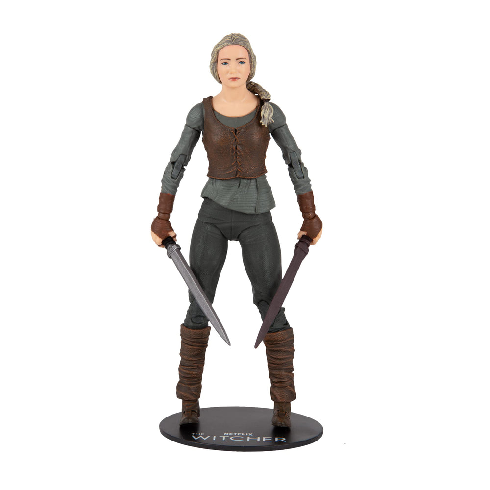 McFarlane Toys Netflix Witcher Ciri Season 2 front view, detailed display piece for collectors
