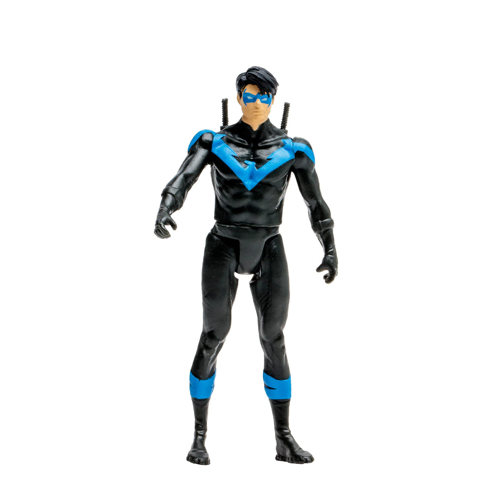 Nightwing 5-point articulation enables versatile posing for action scenes.