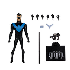 McFarlane Toys Nightwing binoculars detail enhances realistic reconnaissance play.