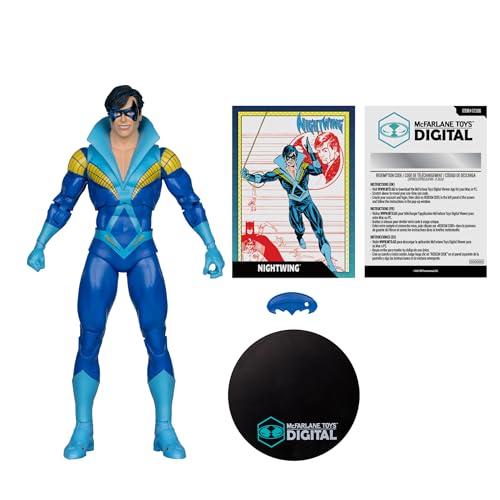 Nightwing digital collectible feature enhances the figure’s display value