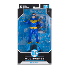 Nightwing packaging artwork highlights collector-ready presentation.