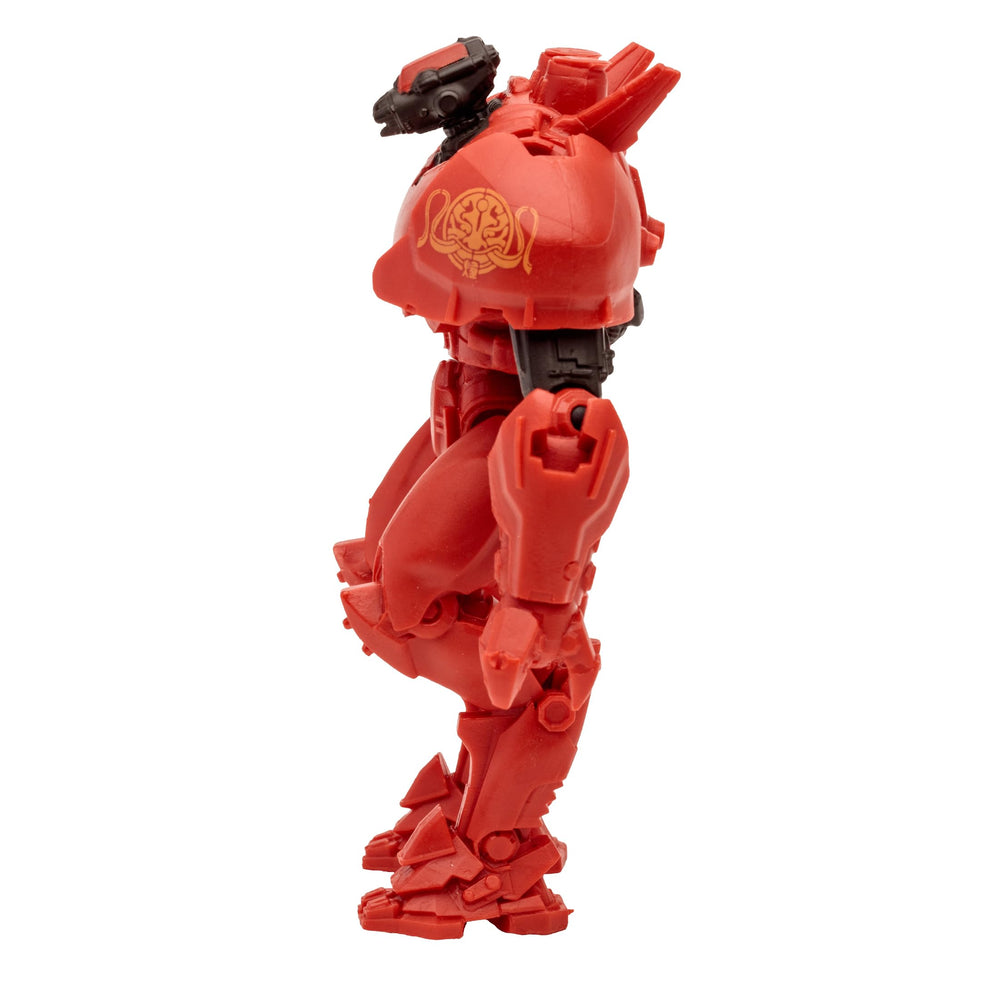 Blister-pack packaging protects the figure during transit.