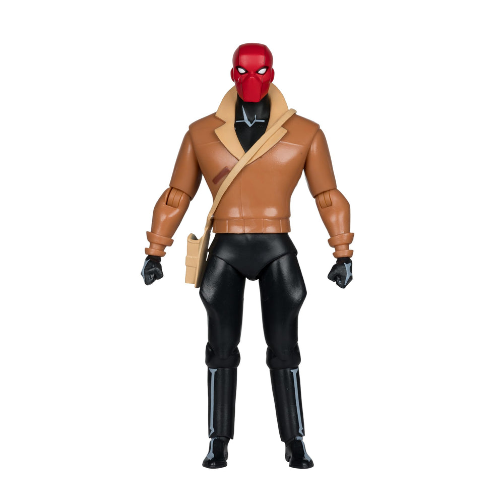 McFarlane Toys Red Hood batarang included for action-ready display.