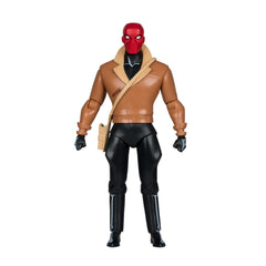 McFarlane Toys Red Hood batarang included for action-ready display.
