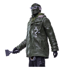 McFarlane Toys Riddler figure side pose highlights dynamic articulation for action setups