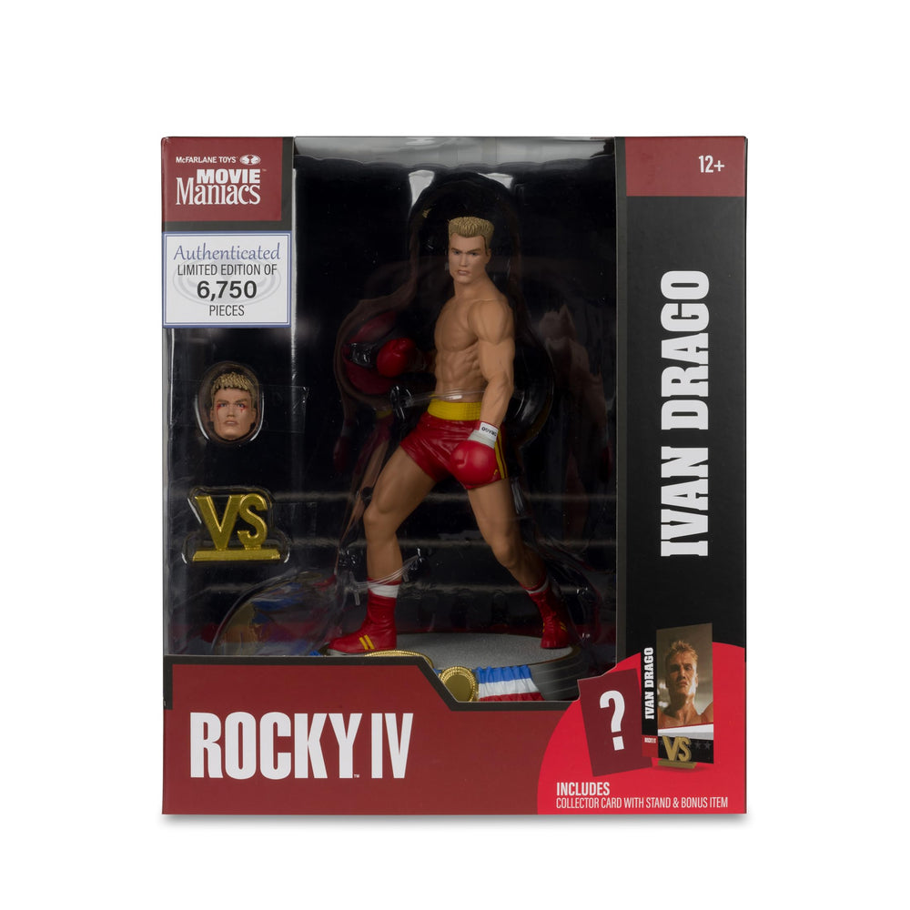 Ivan Drago iconic Rocky IV figure ready for display