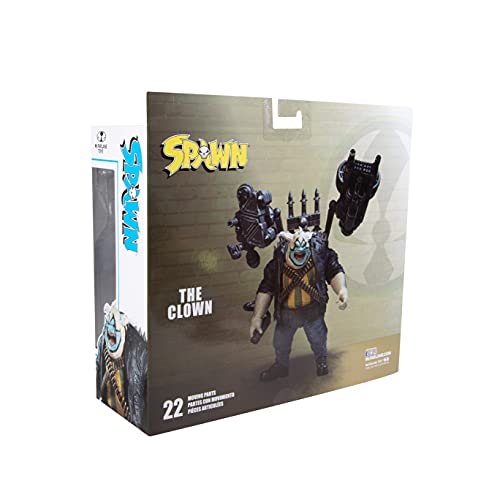 McFarlane Toys Spawn The Clown Deluxe figure in hand for quick setup