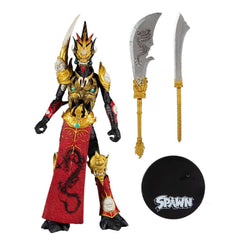 McFarlane Toys Mandarin Spawn swords showcase dramatic weapons for display or play.