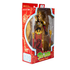 McFarlane Toys Mandarin Spawn elaborate shoulder piece adds dramatic silhouette.