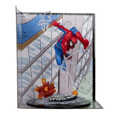 McFarlane Toys Spider-Man 1:10 figure on dynamic scene base for display