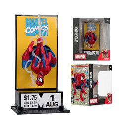 McFarlane Toys Spider-Man corner box scale figure perfect for diorama setups.
