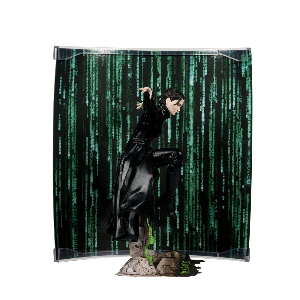 McFarlane Trinity packaging-collectible presents figure in cinematic theme
