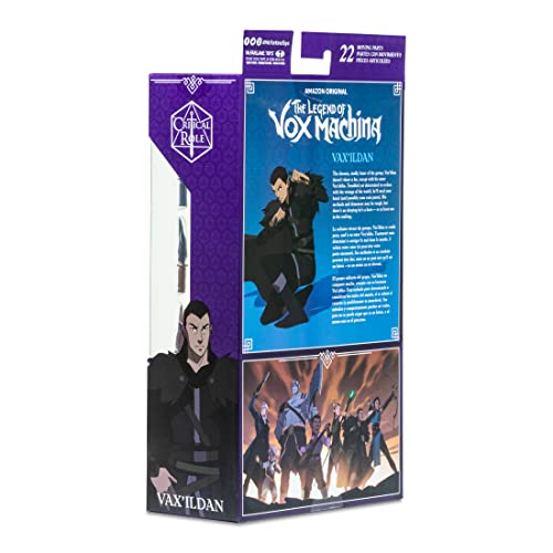 McFarlane Toys Vax’ildan display piece for Vox Machina campaigns.