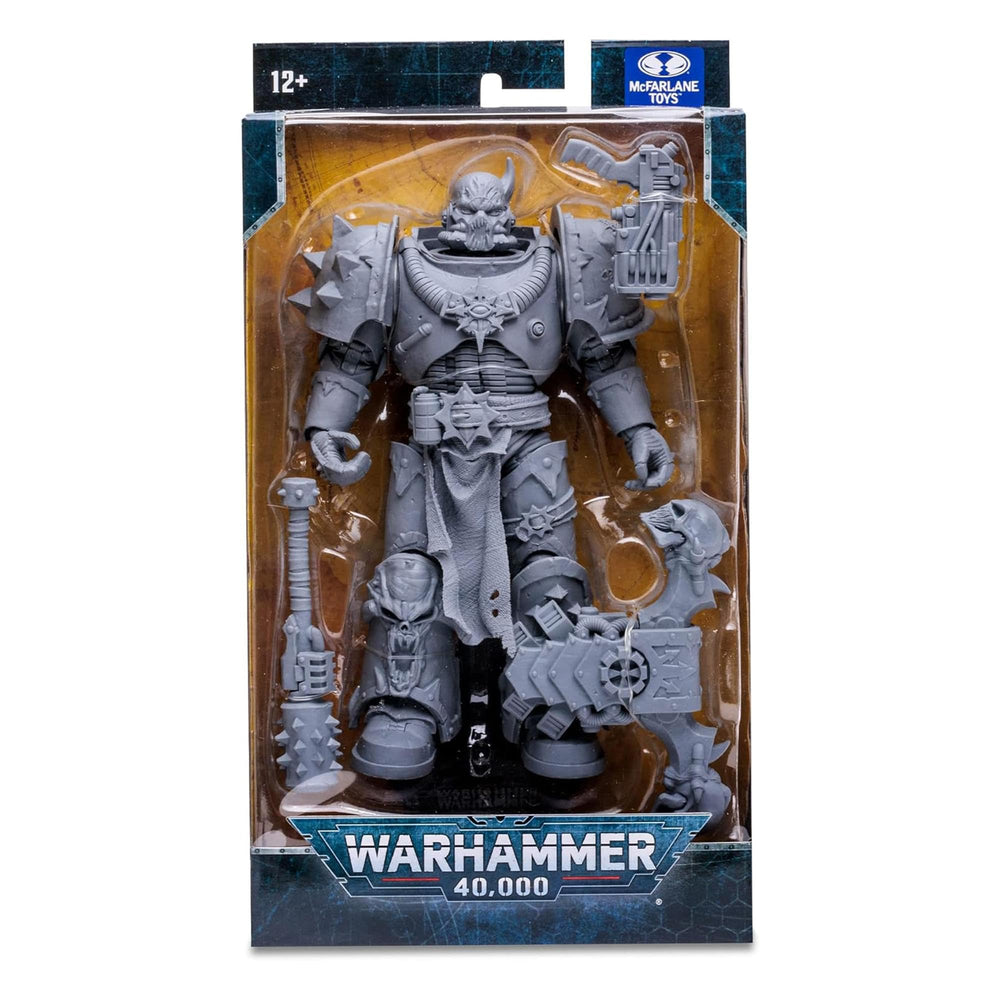 McFarlane Toys Warhammer 40K AP Variant figure with plasma pistol, ideal for painting and display.