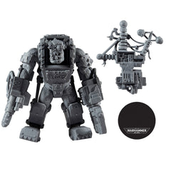 McFarlane Toys Warhammer 40K Ork Big Mek accessory set enhances display.
