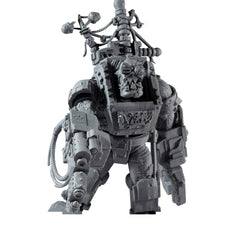 McFarlane Toys Warhammer 40K Ork Big Mek mega-action base supports dynamic posing.