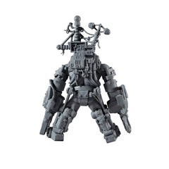 McFarlane Toys Warhammer 40K Ork Big Mek matte grey figure ready for painting.