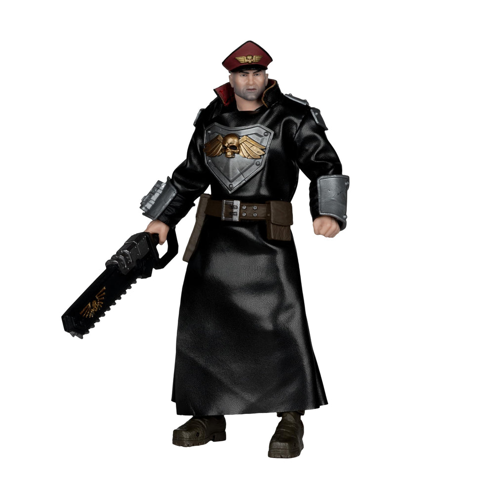 McFarlane Toys Warhammer Commissar coat detail for dramatic display