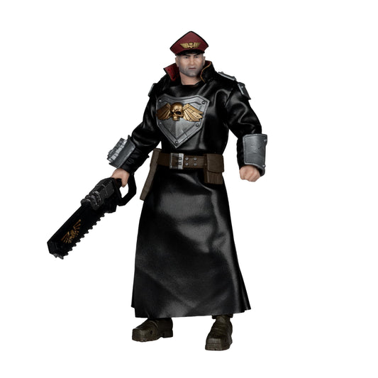McFarlane Toys Warhammer Commissar coat detail for dramatic display