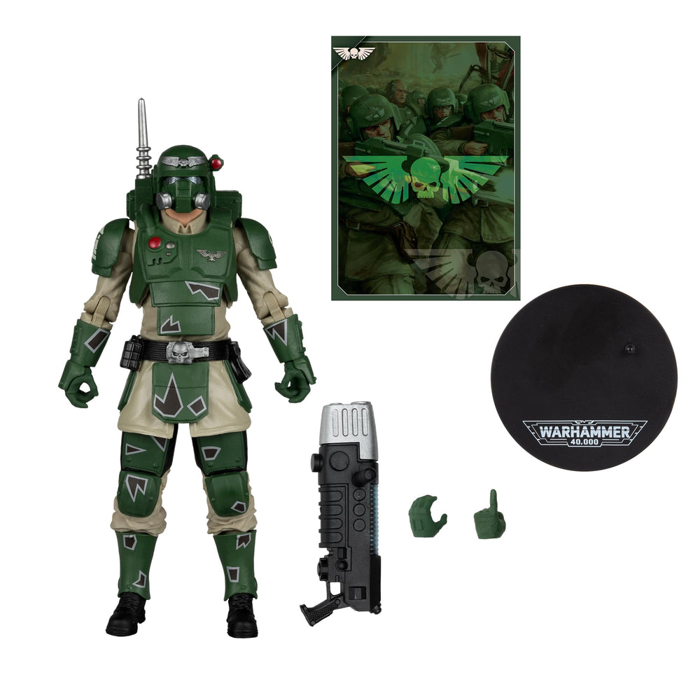 McFarlane Toys Kasrkin poseability demonstrates full range for dynamic display.