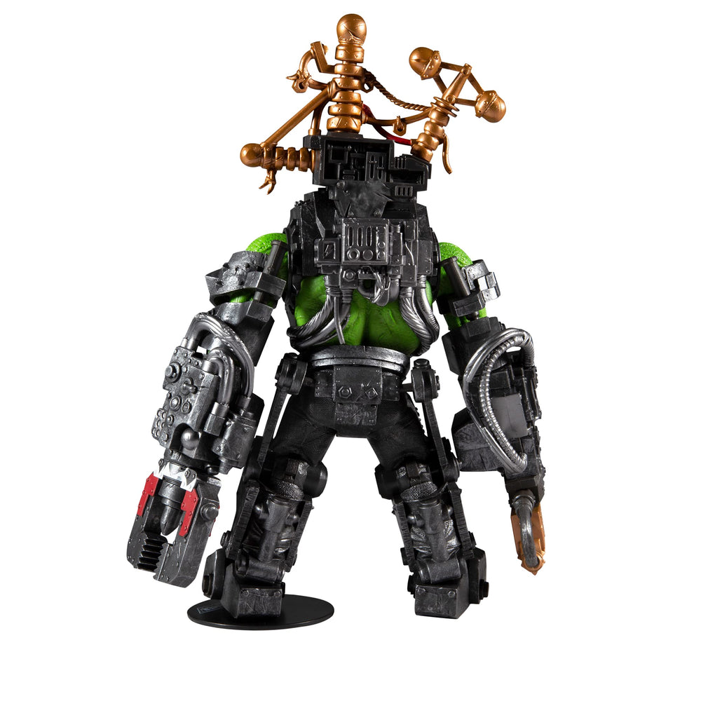 McFarlane Toys Warhammer 40k Ork Megafig packaging highlights premium display.