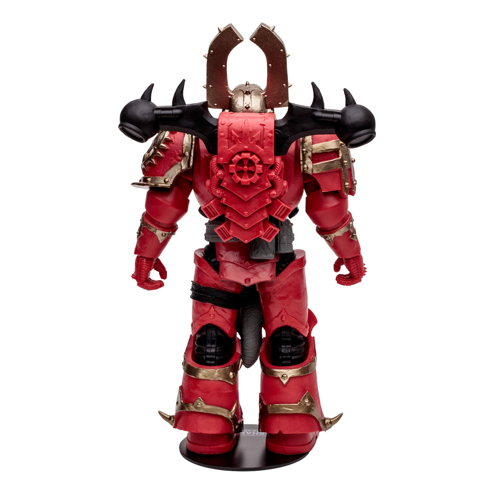 McFarlane Toys World Eaters Khorne Berzerker display base setup.