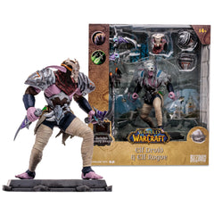 McFarlane Toys World of Warcraft Elf figure front view highlights detailed sculpt and presence
