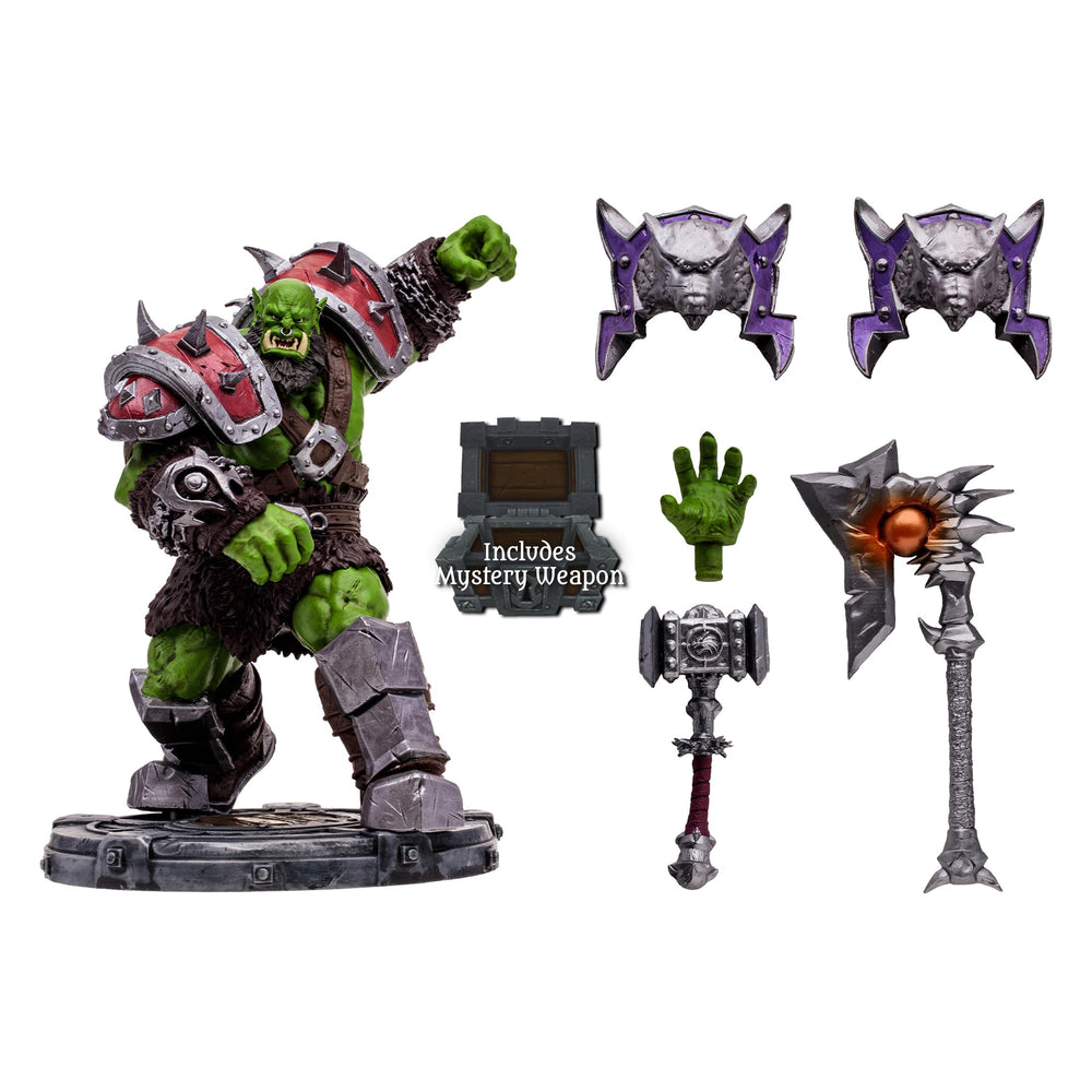 McFarlane Toys World of Warcraft Orc Warrior interchangeable hands for dynamic poses