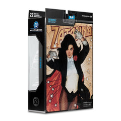 McFarlane Toys Zatanna figure in hand poses for display photography