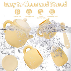 MCGMITT dishwasher-safe silicone set for easy cleanup after play.