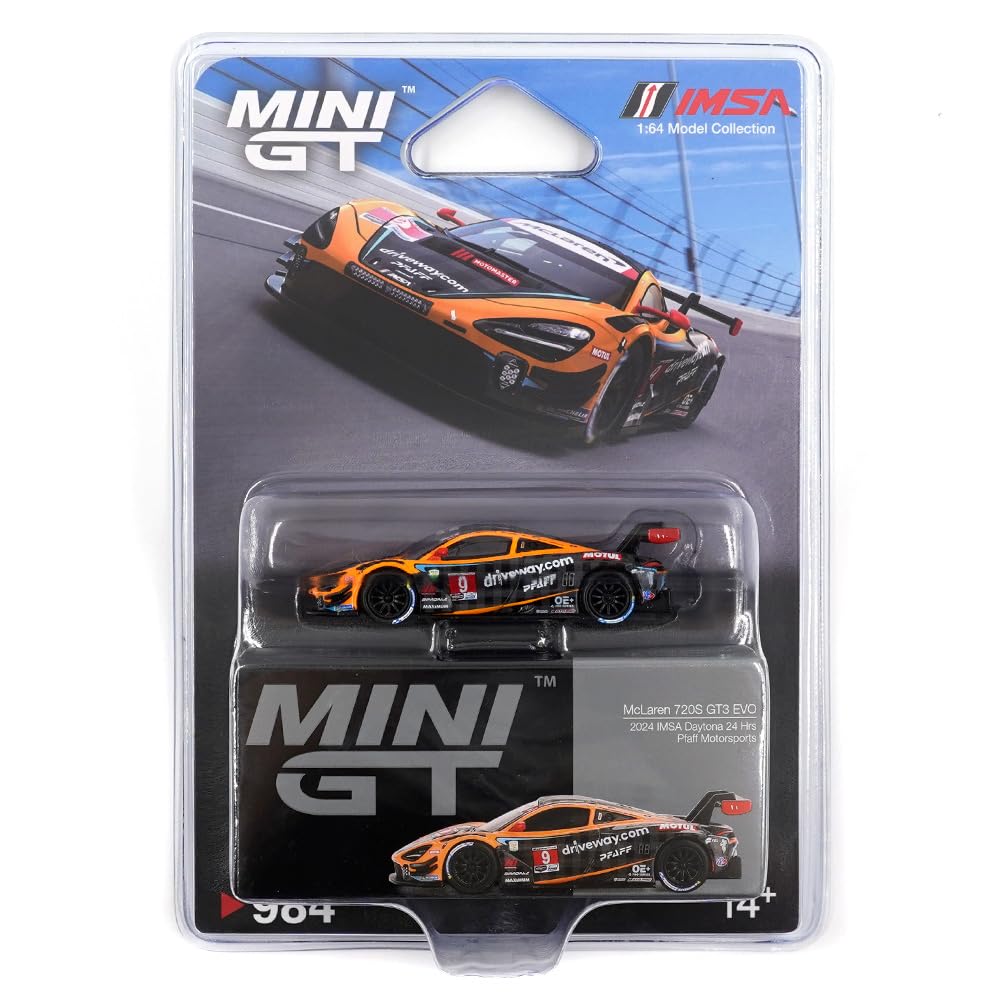 McLaren 720S GT3 Evo Pfaff Motorsports box for premium display and collection.