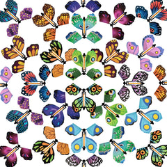 MCPINKY 26pcs magic flying butterflies pack in vibrant colors for playful surprises.