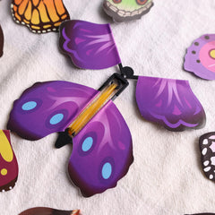 MCPINKY butterfly surprise in card or book for special gift moments.