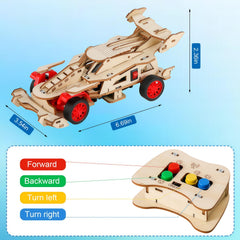 MCRADY STEM RC Car Kit remote control enables wireless driving fun.