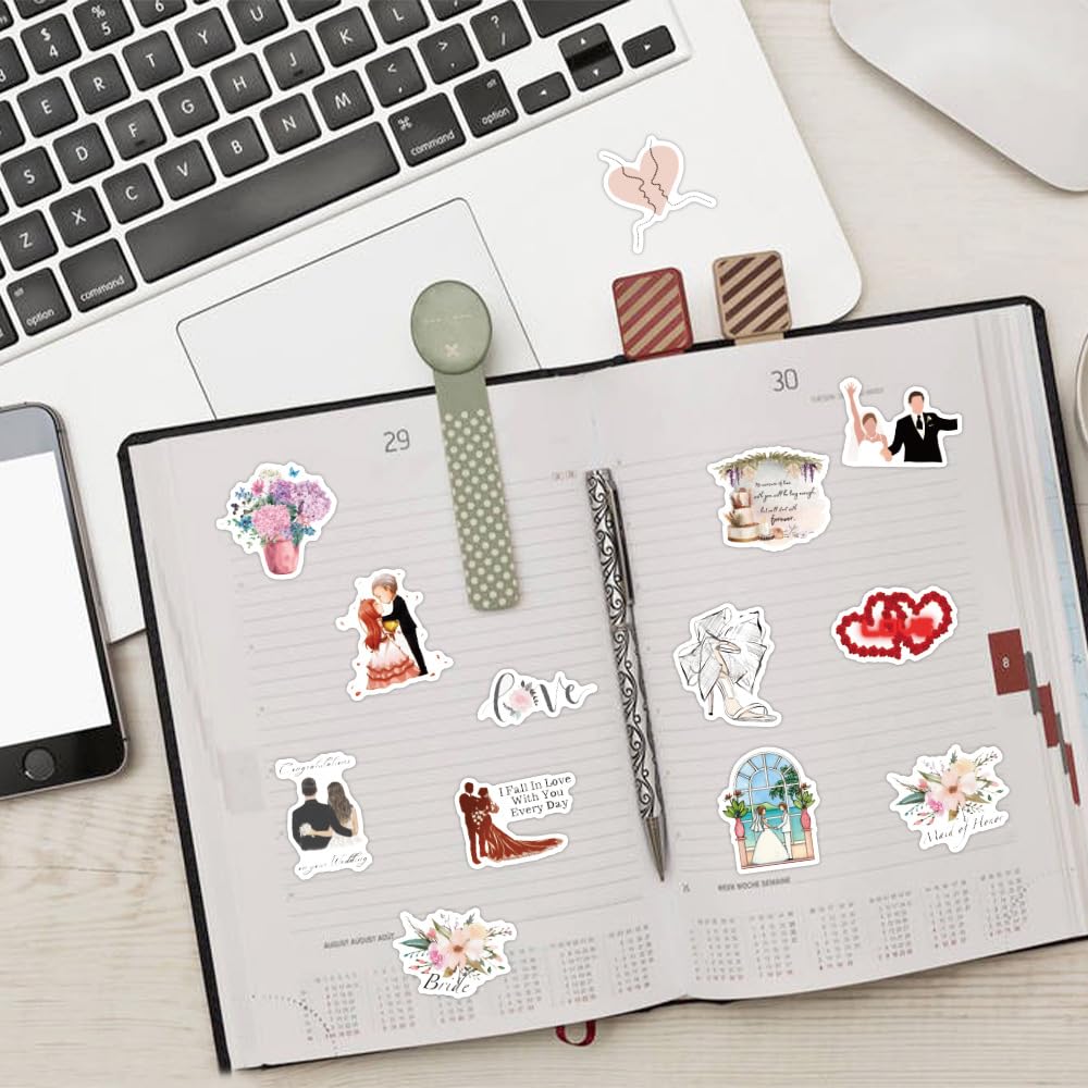Mcxywmsp self-adhesive stickers apply easily on laptops, phones, and bottles
