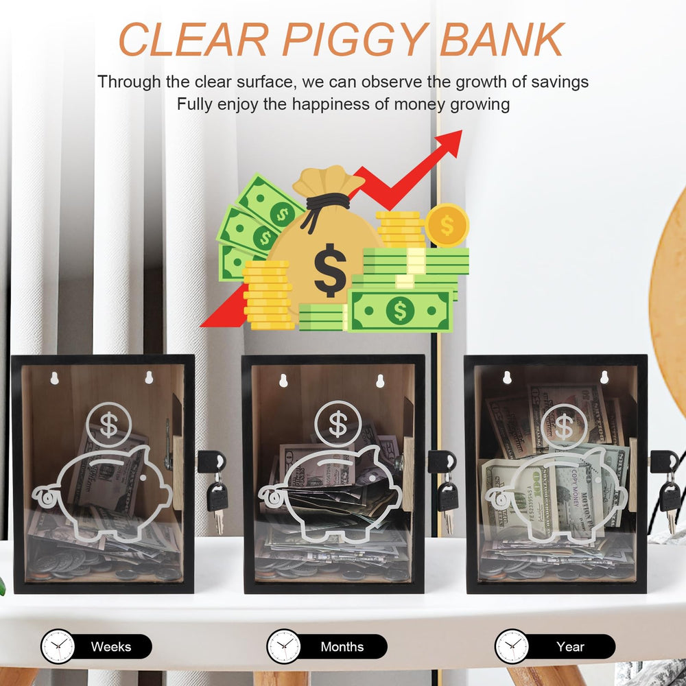 Mczxon coin slot compatible with US coins and cash for easy filling.