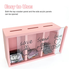 Mczxon educational gift piggy bank for kids learning money skills