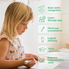 MD CREATIVE dry erase marker included for reusable learning moments