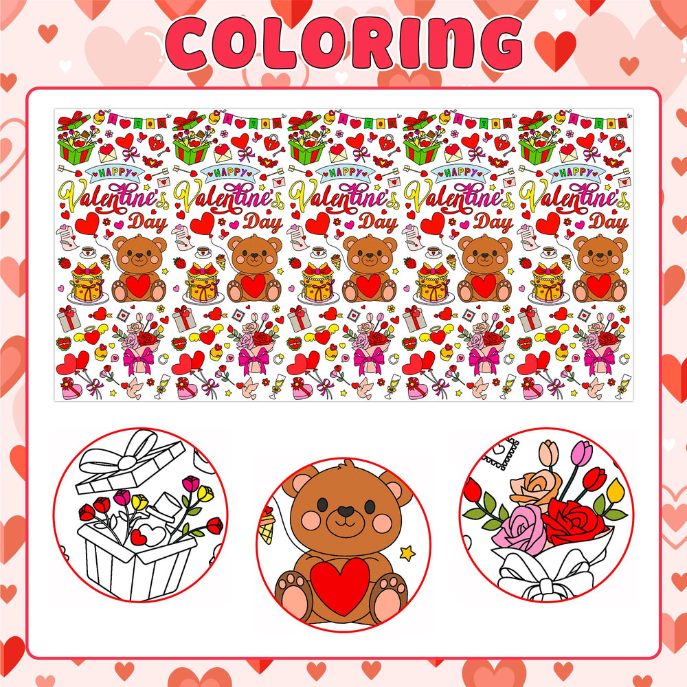 MDCGFOD all-in-one valentines activity center keeps coloring organized