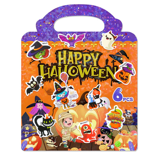 MDCGFOD Halloween sticker book cover offers engaging play on the go.