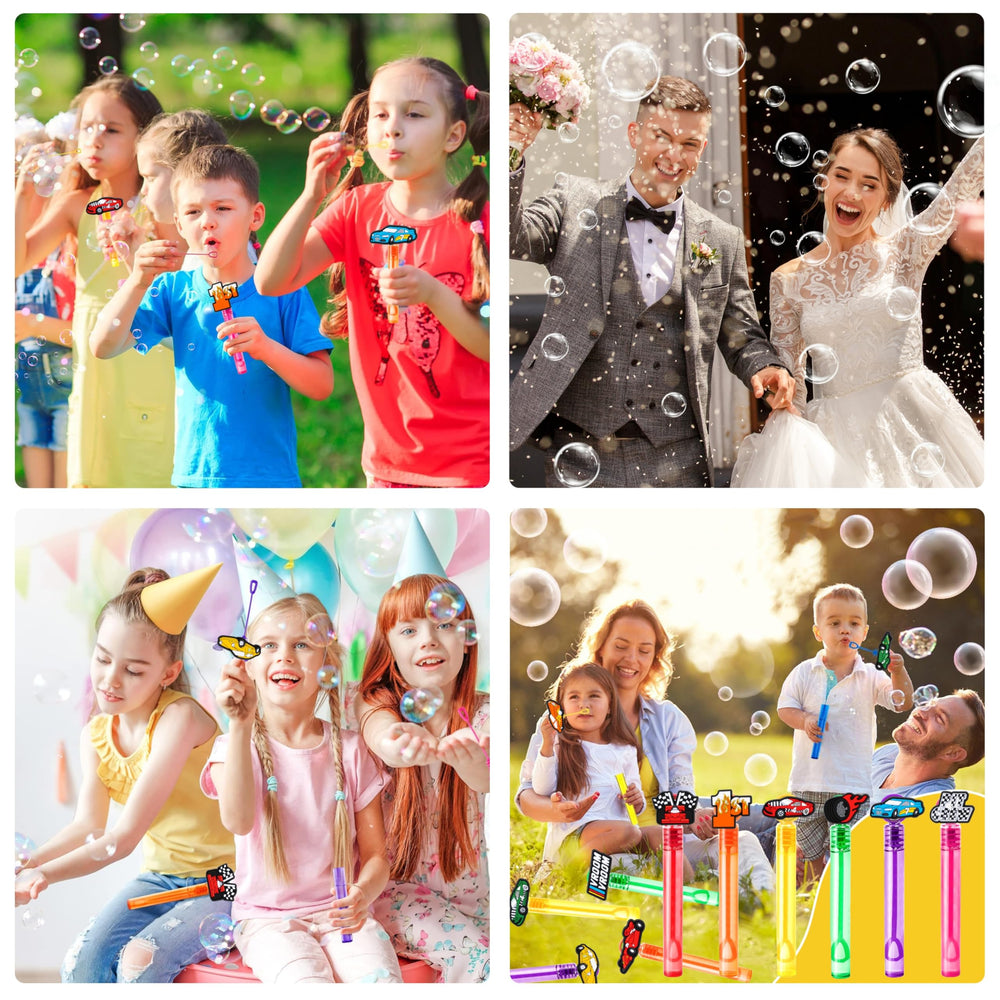 MDNHIO Race Car Bubble Wand, perfect pinata filler that doubles as a take-home treat.