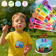 MDNHIO train bubble wand featuring railroad signs for classroom rewards