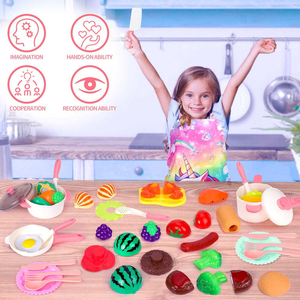 Meaicezli kid friendly utensils and dishes for safe pretend cooking