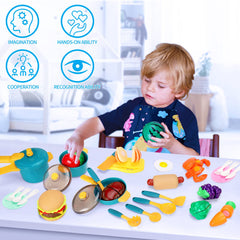Meaicezli safe kitchen toys with BPA-free materials and grips
