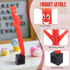 Mealivos red blower unit visible, USB powered setup for quick desktop fun