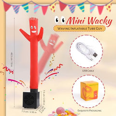 Mealivos mini wacky-waving tube guy blower—easy USB power for instant movement