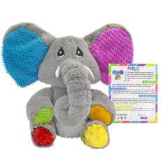 MEAVIA Ellie weighted elephant body closeup showcasing calming pressure for cozy moments