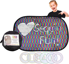 Meavia reversible sequins wall toy giant display for tactile play